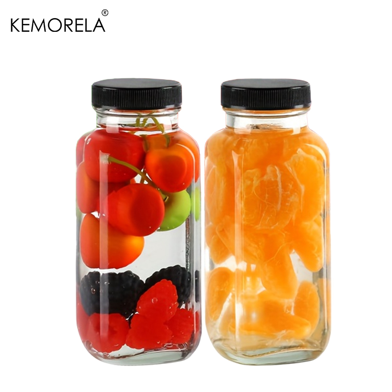 2/4 Buah 350ML Botol Kaca Anti - Meal Prep Juice Bottles ulasan dan harga