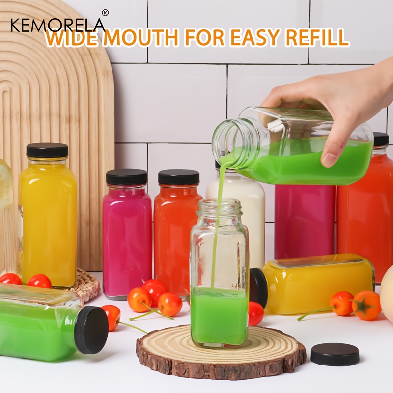 2/4 Buah 350ML Botol Kaca Anti - Meal Prep Juice Bottles ulasan dan harga