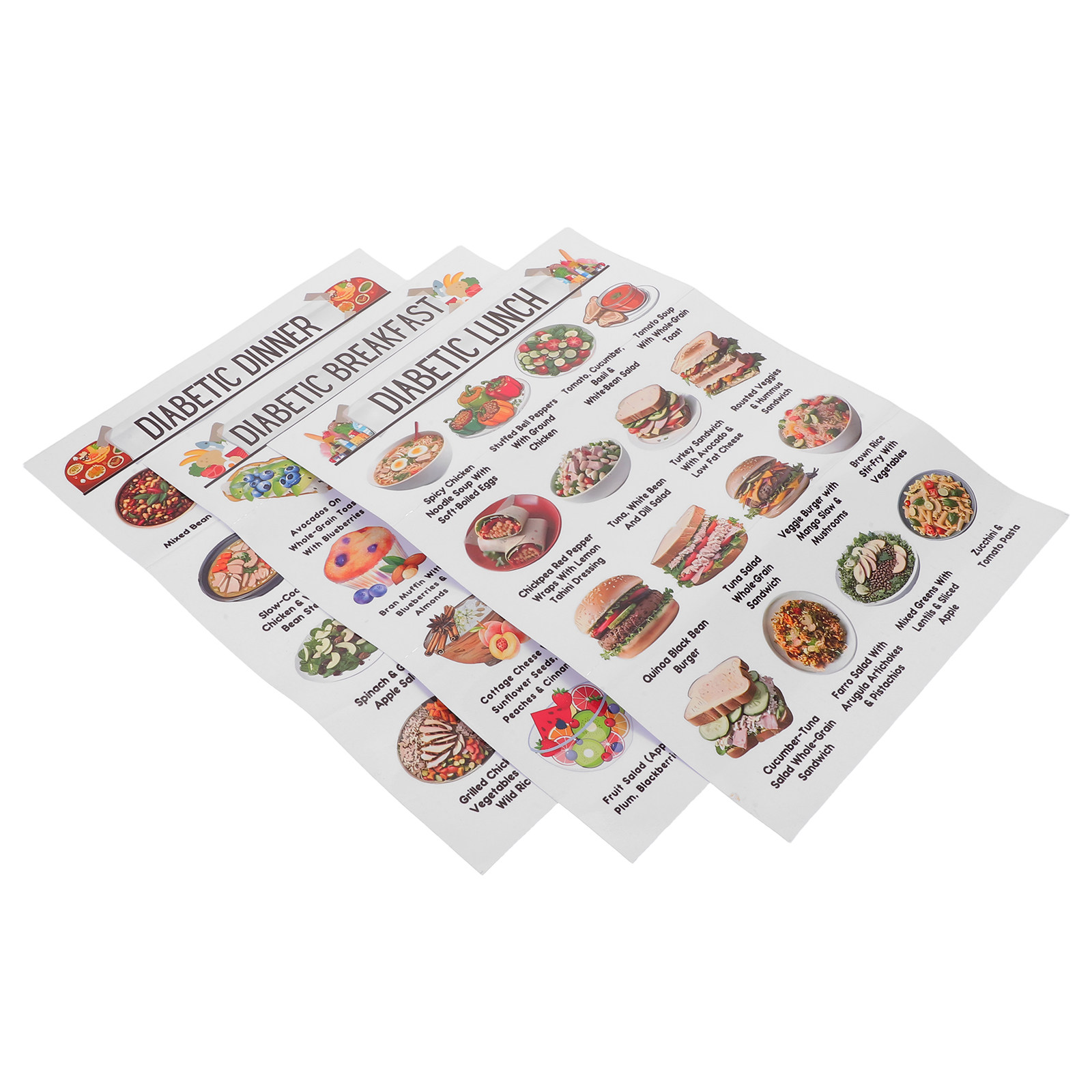 3Pcs Set Poster Panduan Makana - Meal Prep Diet ulasan dan harga
