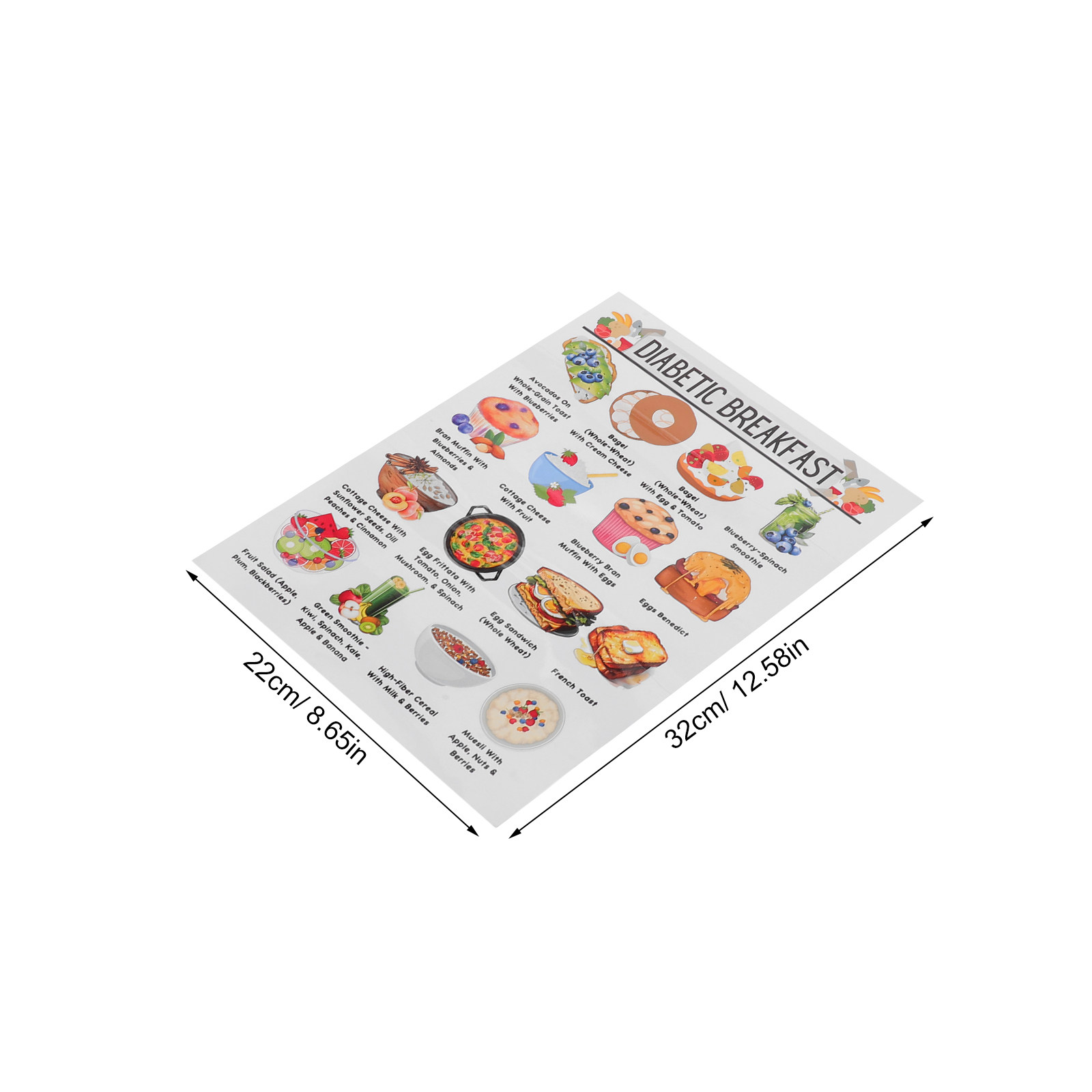 3Pcs Set Poster Panduan Makana - Meal Prep Diet ulasan dan harga